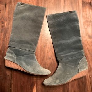 Camper blue suede boots, size 39